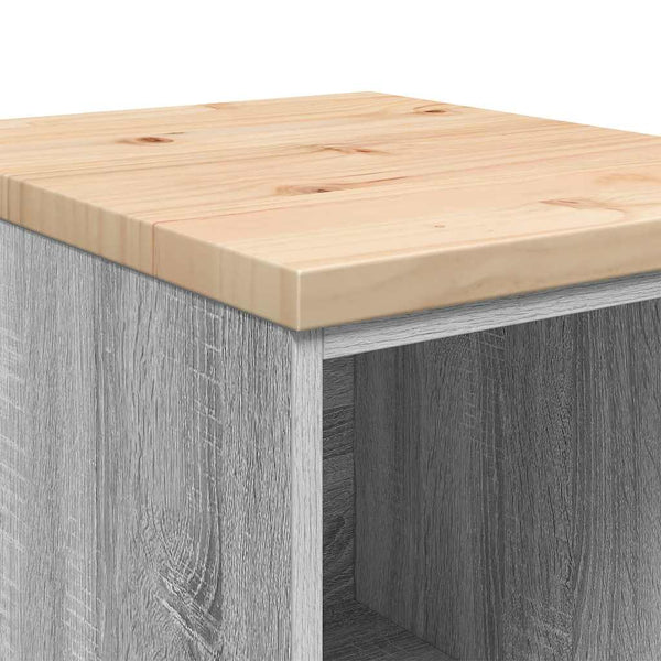 Autotallin säilytyskaappi harmaa sonoma 40x51x85 cm täysi mänty