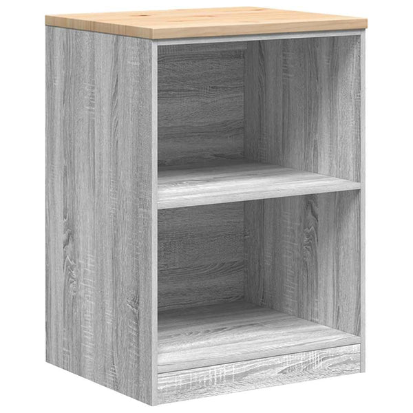 Autotallin säilytyskaappi harmaa sonoma 60x51x85 cm täysi mänty