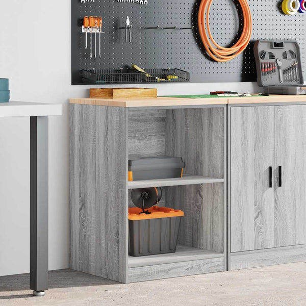 Autotallin säilytyskaappi harmaa sonoma 60x51x85 cm täysi mänty