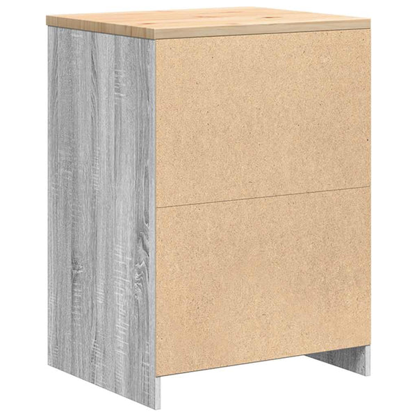 Autotallin säilytyskaappi harmaa sonoma 60x51x85 cm täysi mänty