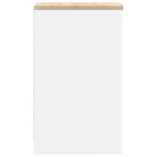 Autotallin säilytyskaappi valkoinen 30x51x85 cm täysi mänty