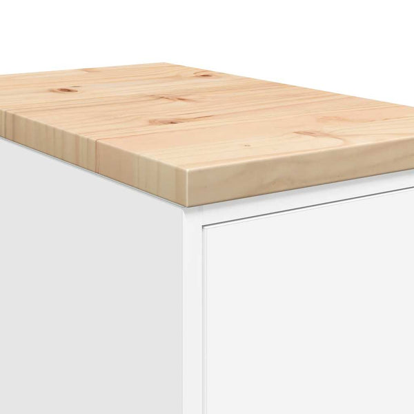 Autotallin säilytyskaappi valkoinen 30x51x85 cm täysi mänty