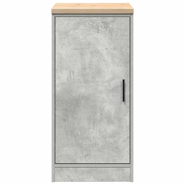 Autotallin säilytyskaappi betoni harmaa 40x51x85 cm täysi mänty