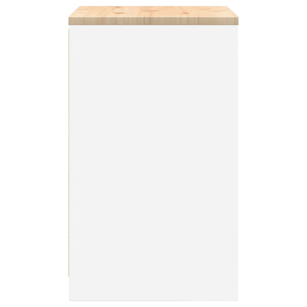 Autotallin säilytyskaappi valkoinen 60x51x85 cm täysi mänty