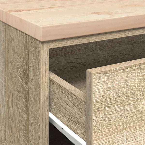 Autotallin säilytyskaappi sonoma tammi 60x51x85 cm täysi mänty