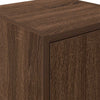 Autotallin seinäkaapit 2 kpl ruskea tammi tekninen puu