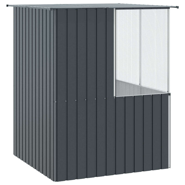 Lintuhäkki Antrasiitti 165 x 165 x 200 cm Galvanoitu teräs