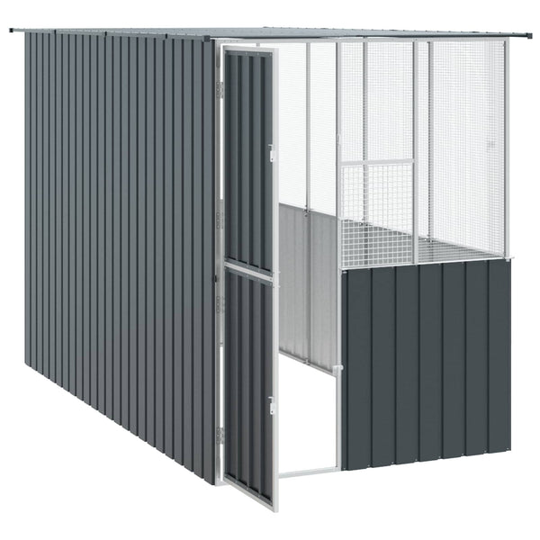 Lintuhäkki Antrasiitti 165 x 318 x 200 cm Galvanoitu teräs