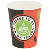 Paperiset kahvikupit kansilla 1000 kpl 8oz 240ml