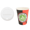 Paperiset kahvikupit kansilla 1000 kpl 4oz 100ml
