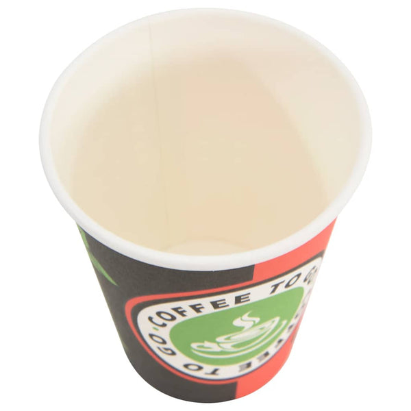 Paperiset kahvikupit kansilla 1000 kpl 4oz 100ml