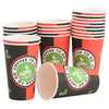 Paperiset kahvikupit kansilla 1000 kpl 16oz 400ml
