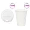 Paperiset kahvikupit kansilla 1000 kpl 12oz 300ml