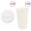 Paperiset kahvikupit kansilla 1000 kpl 16oz 400ml