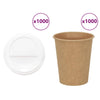 Paperiset kahvikupit kansilla 1000 kpl 8oz 200ml