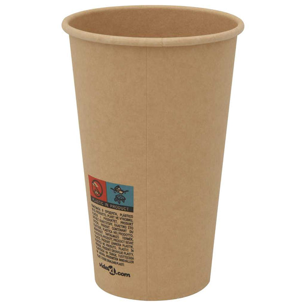 Paperiset kahvikupit kansilla 1000 kpl 16oz 400ml