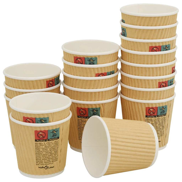 Paperiset kahvikupit kansilla 1000 kpl 4oz 100ml