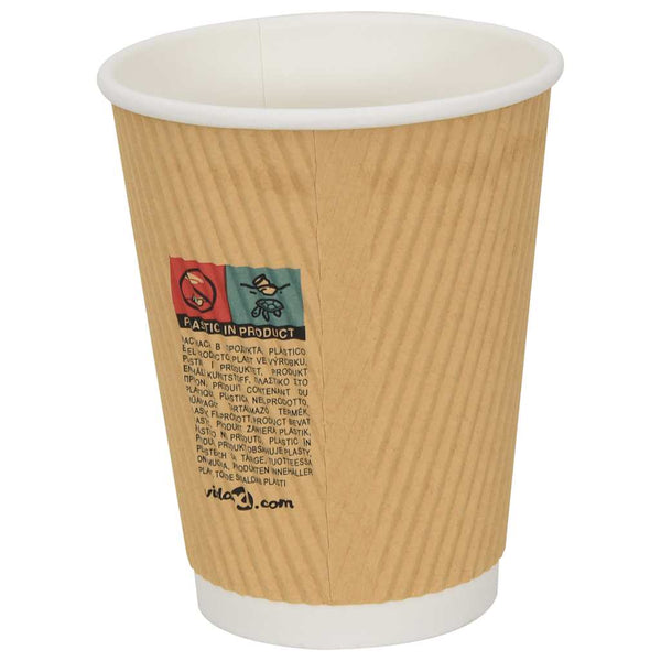 Paperiset kahvikupit kansilla 1000 kpl 12oz 300ml