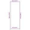 Antrasiitti ovimatto Ceola 60x180cm