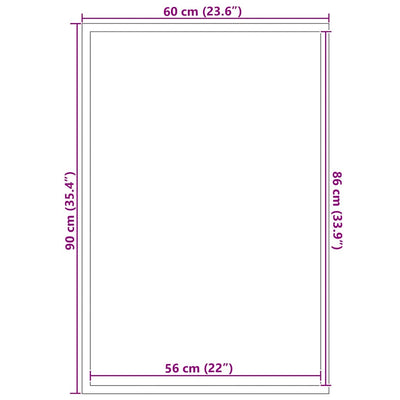 Ruskea ovimatto Ceola 60x90cm