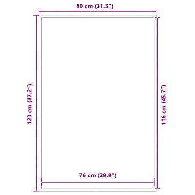 Ruskea ovimatto Ceola 80x120cm