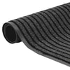 Ovenmatto Mustat ja harmaa 80 x 120 cm Polypropeeni ja PVC