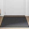 Ovenmatto Mustat ja harmaa 80 x 120 cm Polypropeeni ja PVC