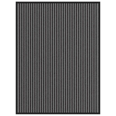 Musta ja harmaa ovimatto raidallinen Bettings 90x120cm