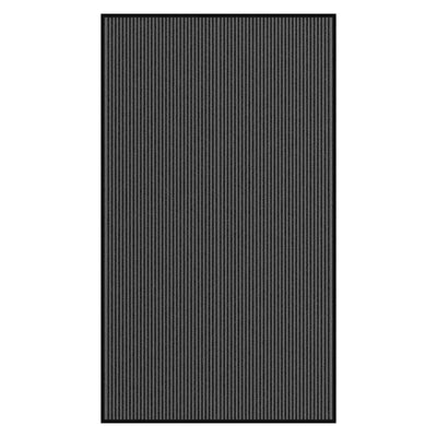 Musta ja harmaa ovimatto raidallinen Bettings 115x200cm