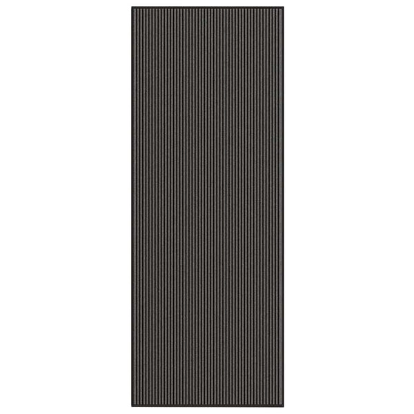 Musta ja harmaa ovimatto raidallinen Bettings 115x300cm