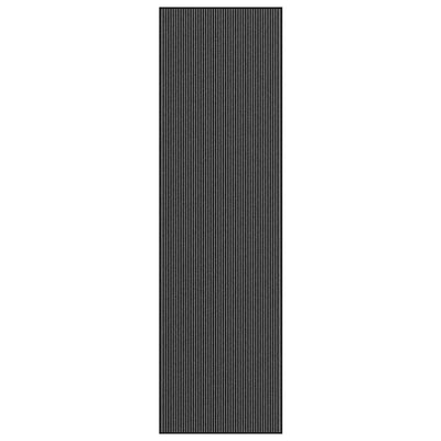 Musta ja harmaa ovimatto raidallinen Bettings 115x400cm