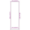Musta ja harmaa ovimatto raidallinen Bettings 115x400cm