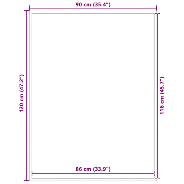 Musta ovimatto Nigoghos 90x120cm