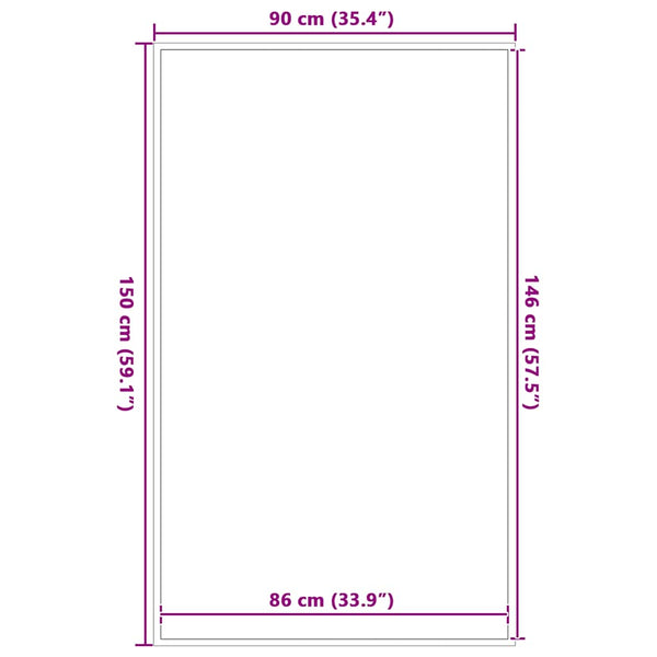 Ruskea ovimatto Nigoghos 90x150cm