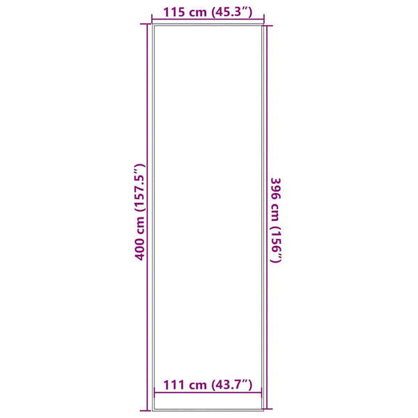 Ruskea ovimatto Nigoghos 115x400cm