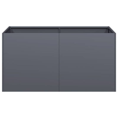 Kukkalaatikko antrasiitti 80x40x40 cm kylmävalssattu teräs