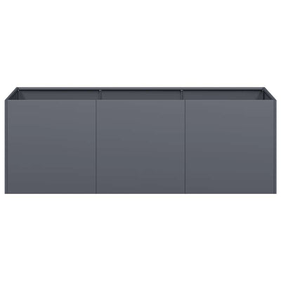 Kukkalaatikko antrasiitti 120x40x40 cm kylmävalssattu teräs