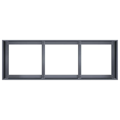 Kukkalaatikko antrasiitti 120x40x40 cm kylmävalssattu teräs