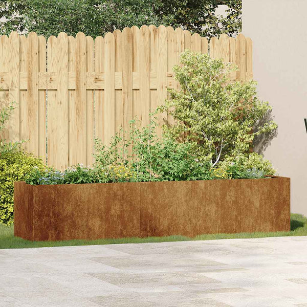 Ruosteinen istutuskone Mendu 200x40x40cm (säänkestävä teräs)