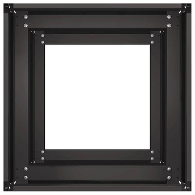 kylvökone Musta 40x40x80 cm Kylmävalssattu teräs