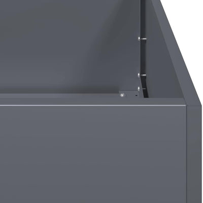 Kukkalaatikko antrasiitti 80x40x80 cm kylmävalssattu teräs