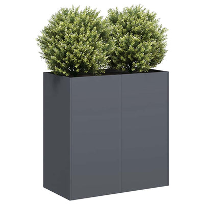 Kukkalaatikko antrasiitti 80x40x80 cm kylmävalssattu teräs