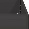 Kukkalaatikko musta 120x40x80 cm kylmävalssattu teräs