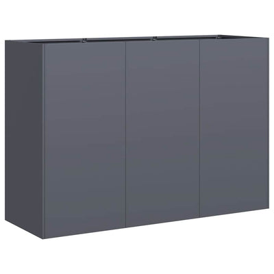 Kukkalaatikko antrasiitti 120x40x80 cm kylmävalssattu teräs
