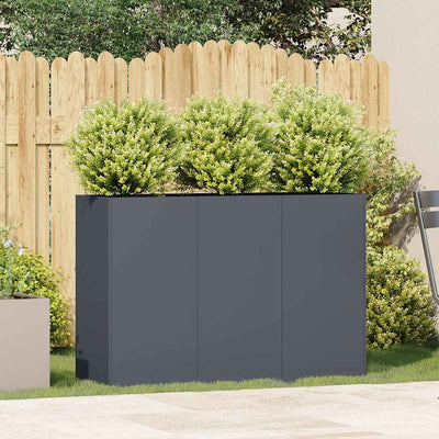 Kukkalaatikko antrasiitti 120x40x80 cm kylmävalssattu teräs