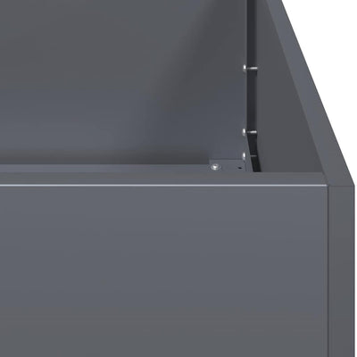Kukkalaatikko antrasiitti 120x40x80 cm kylmävalssattu teräs