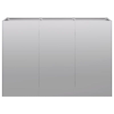 Kukkalaatikko 120x40x80 cm galvanoitu teräs