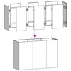 Kukkalaatikko ruoste 120x40x80 cm säänkestävä teräs
