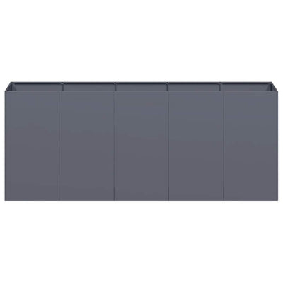 Kukkalaatikko antrasiitti 200x40x80 cm kylmävalssattu teräs