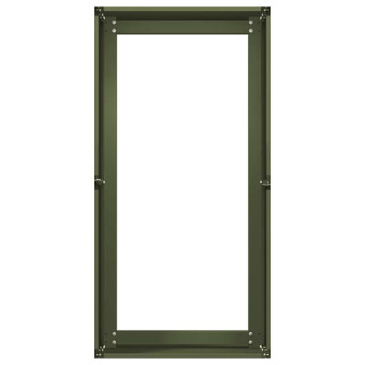 Kukkalaatikko oliivinvihreä 40x80x40 cm kylmävalssattu teräs